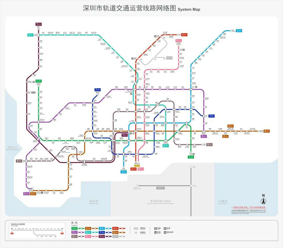 深圳地铁线路图